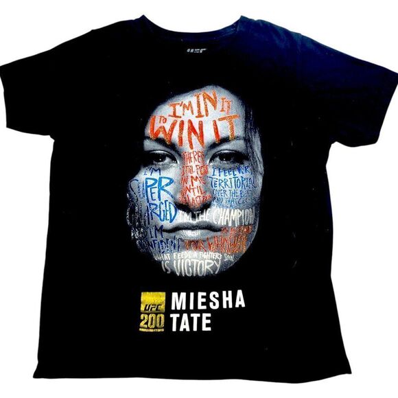 UFC 200 black Miesha Tate T-shirt - Picture 1 of 4